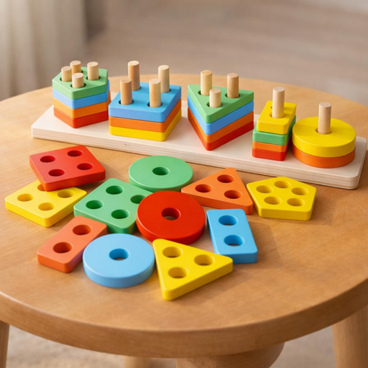 Wooden Shape Stacker