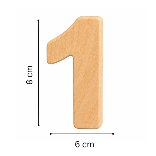 Set of wooden Numbers