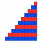 Montessori Number Rods (Red and Blue)