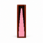Montesoori Pink tower with box