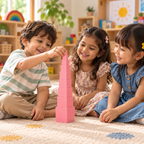 Montesoori Pink tower with box
