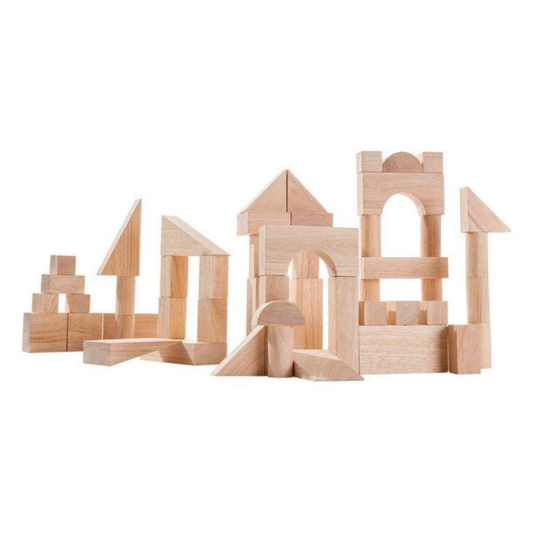 Wooden Castle Building Blocks Set