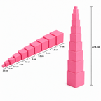 Montesoori Pink tower with box