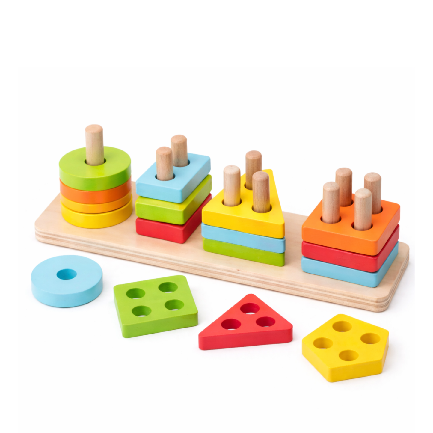 Wooden Shape Stacker