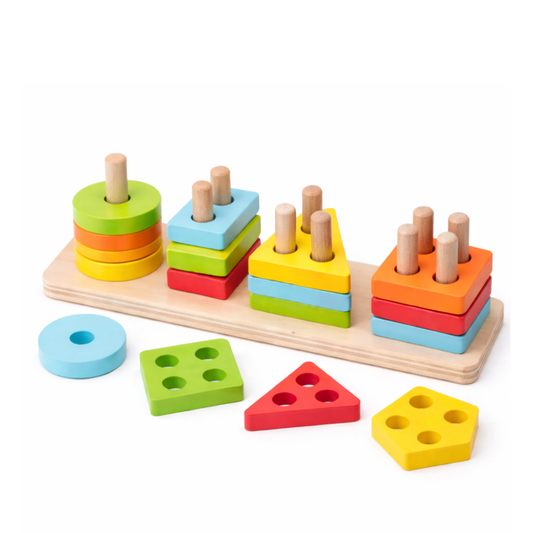Wooden Shape Stacker