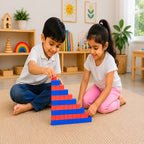 Montessori Number Rods (Red and Blue)