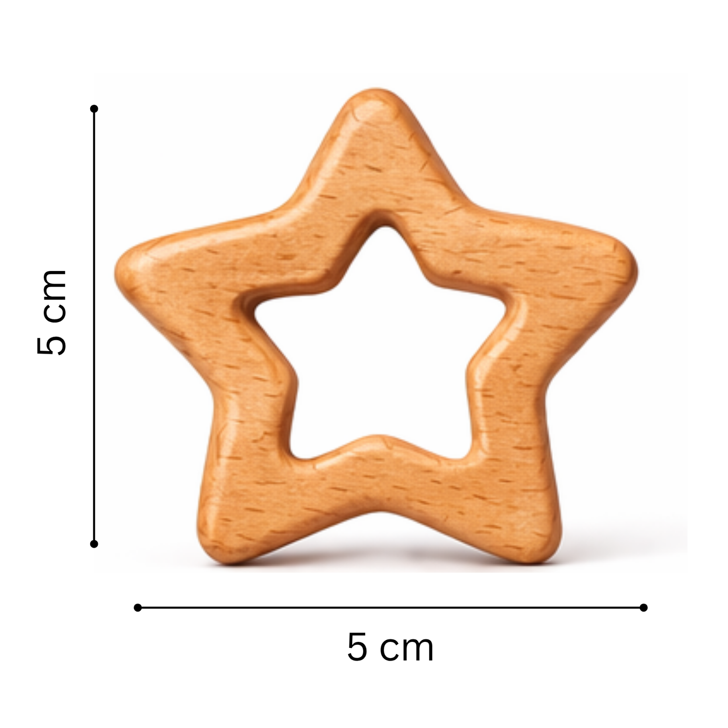 Wooden Baby Teether (set of 4)