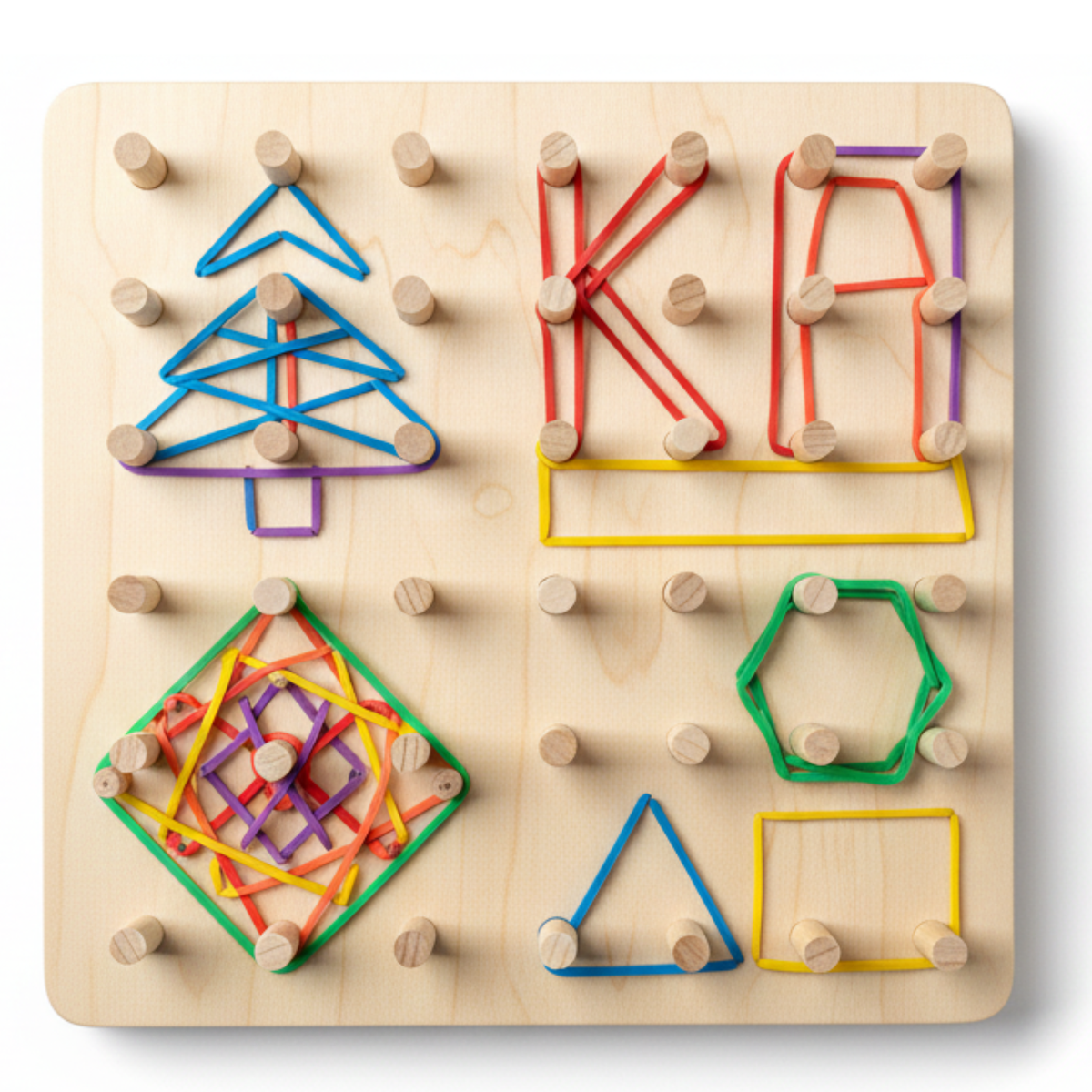 Wooden Geoboard