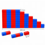 Montessori Number Rods (Red and Blue)