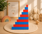 Montessori Number Rods (Red and Blue)