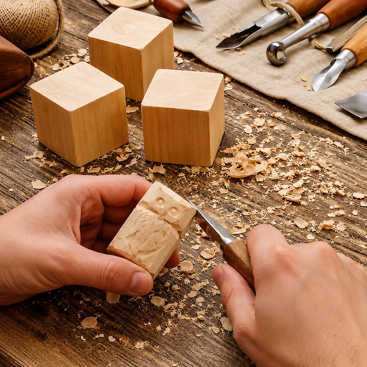 4-Pack Wood Carving Blocks