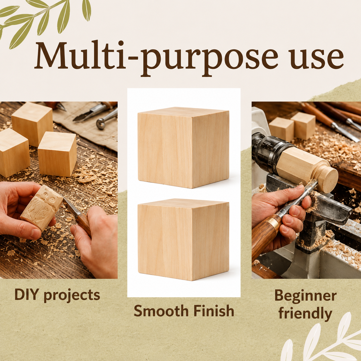 4-Pack Wood Carving Blocks