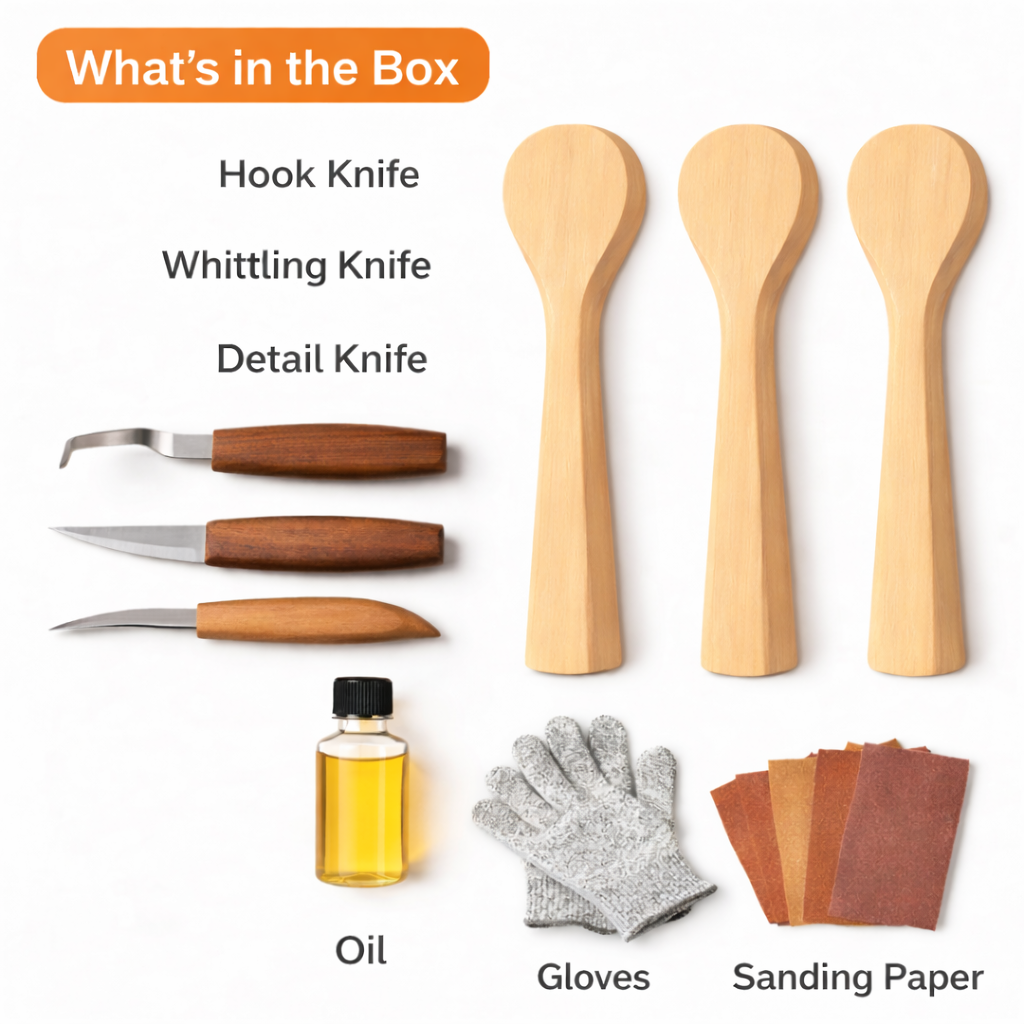 DIY spoon Carving Kit (18+ years only)