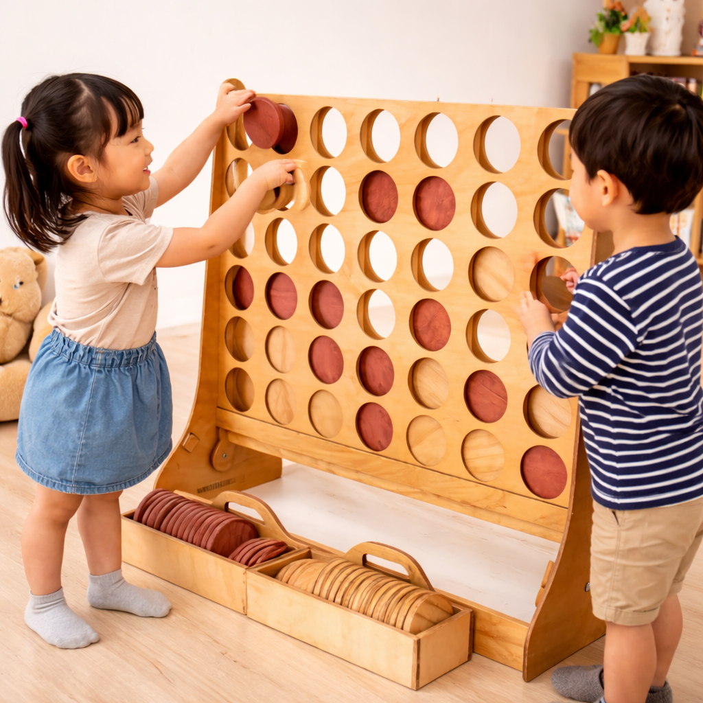 Wooden Connect 4- XXL Size