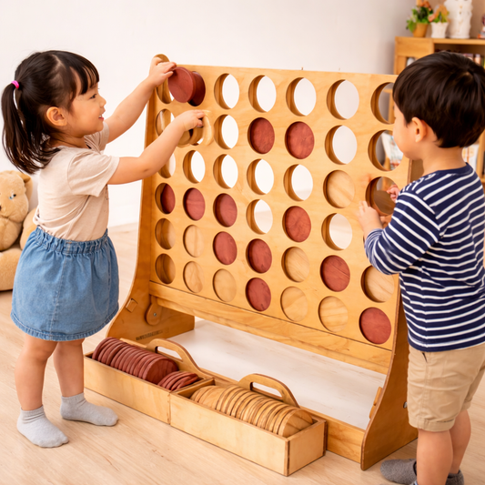 Wooden Connect 4- XXL Size