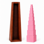 Montesoori Pink tower with box
