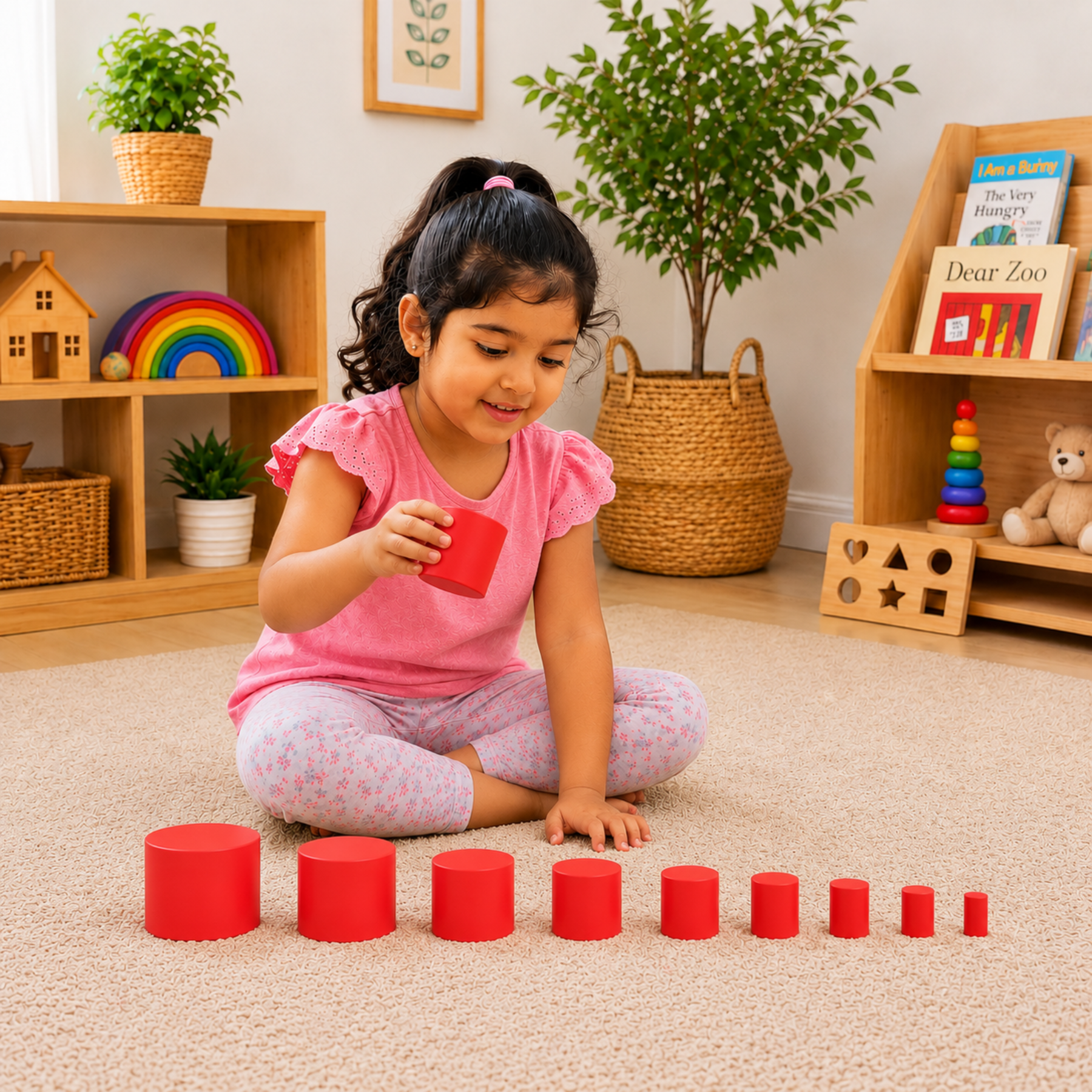 Montessori Knobless Cylinders