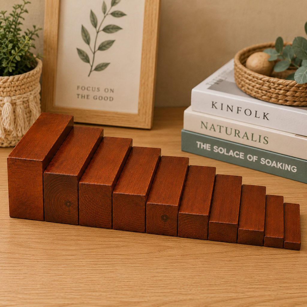 Montessori Brown Stairs - Wooding