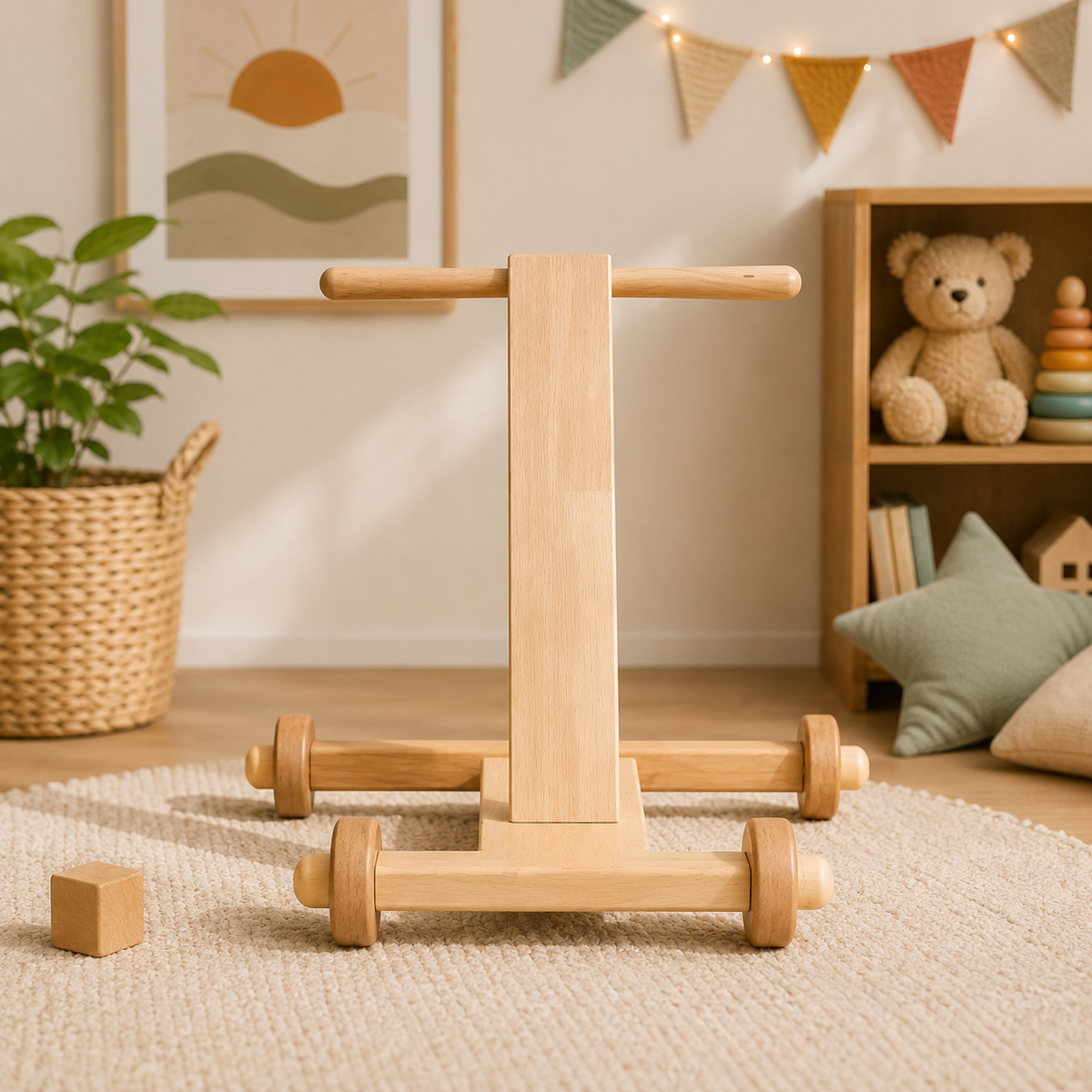 Natural Wood First Steps Walker