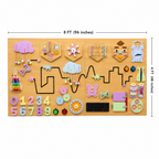 Montessori Sensory Board – Interactive Busy Board for Kids