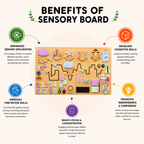Montessori Sensory Board – Interactive Busy Board for Kids
