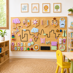 Montessori Sensory Board – Interactive Busy Board for Kids