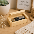 Small Solid Storage Box - Wooding