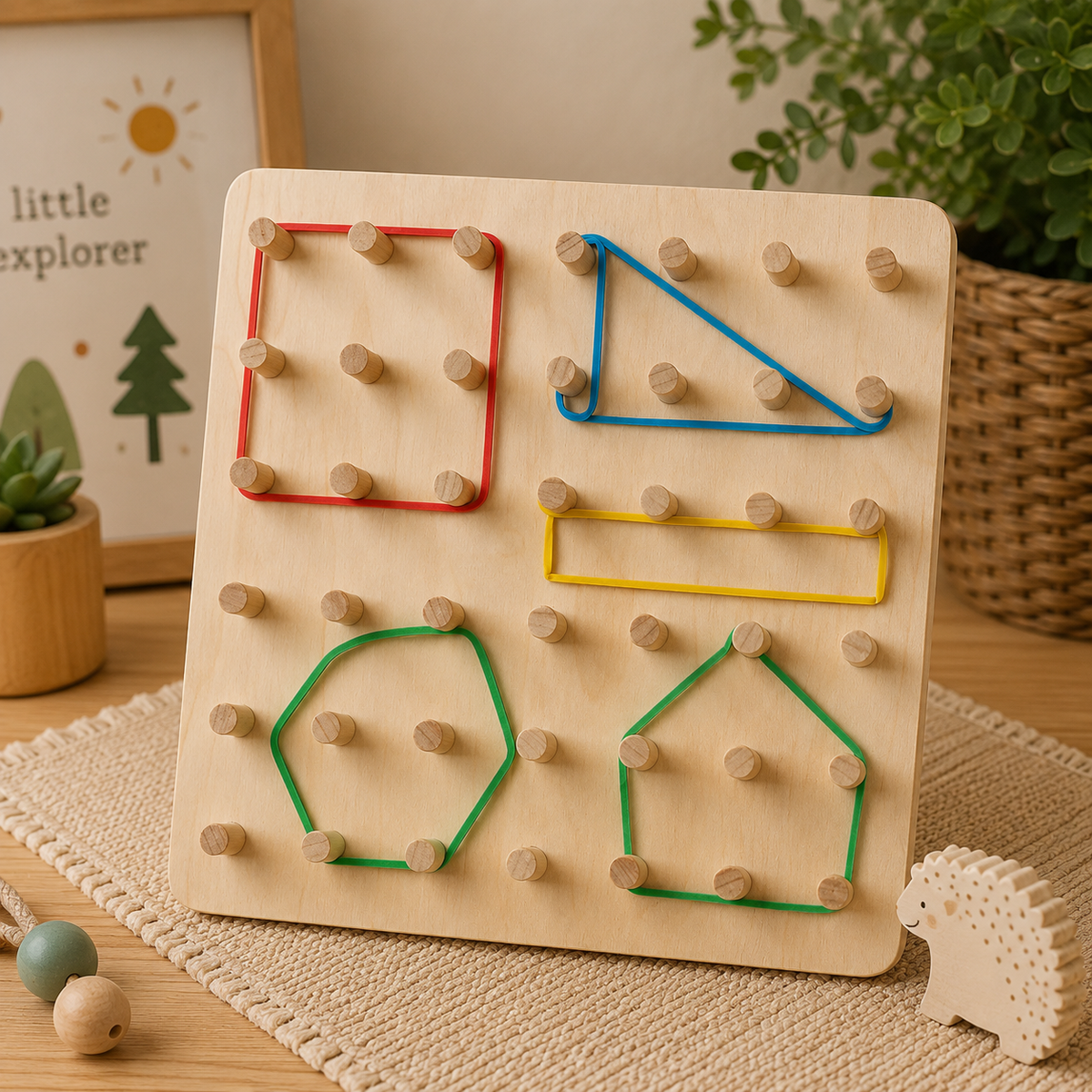 Wooden Geoboard