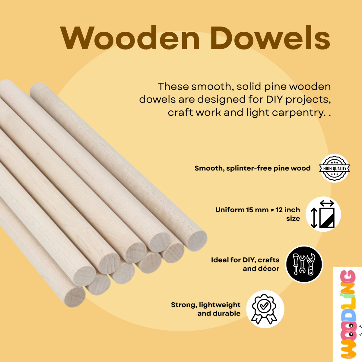 Dowel Rods – Pack of 5